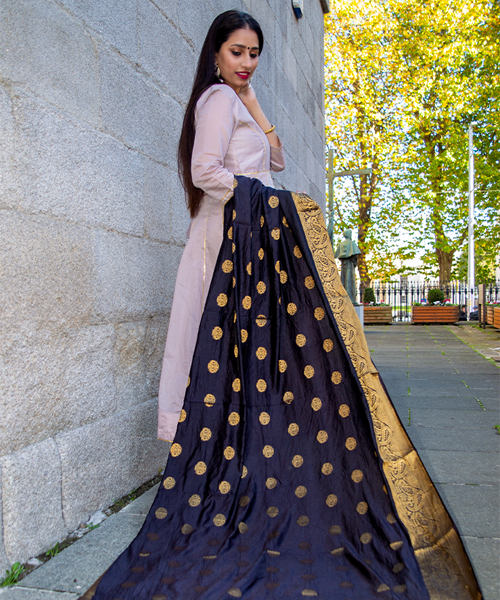 ETHNIC EMPORIUM Women's Green Evening Long Silk Gown Banarasi Dupatta Dress  Anarkali Abaya Salwar Suit Pakistani Christmas 7389 43485 As Shown: Buy  Online at Best Price in UAE - Amazon.ae